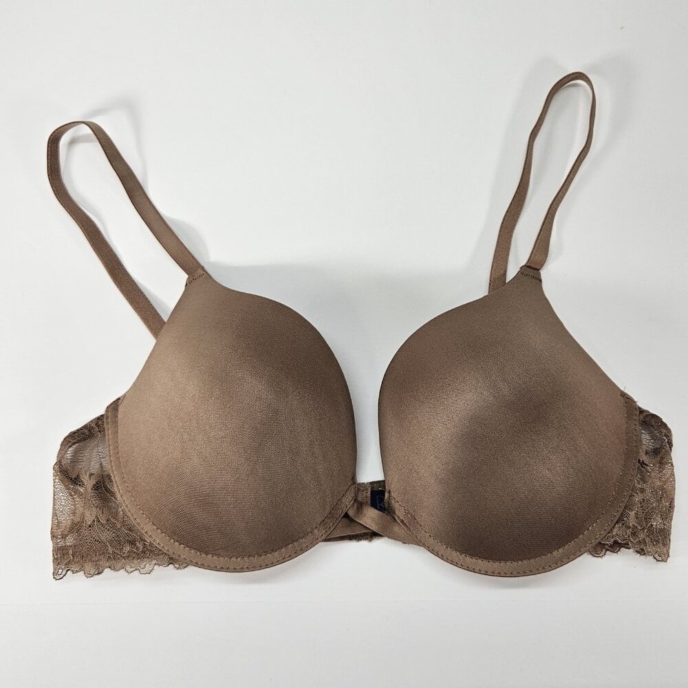 Rachel Roy Underwire Padded Push Up Bra Size 36C New With No Tags Shade Brown